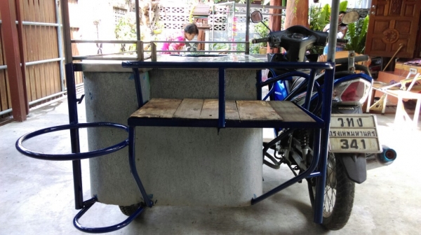 ขาย รถพ่วงข้าง ฮอนด้าเวฟ125 สามารถขายของได้