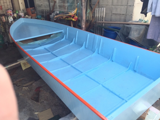 ขายเรือใหม่ ทำจากไม้อัดกันน้ำ เคลือบไฟเบอร์ ยาว 12 ฟุตครึ่ง ขายเรือใหม่ ทำจากไม้อัดกันน้ำ เคลือบไฟเบอร์ ยาว 12 ฟุตครึ่ง