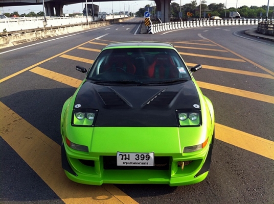 Toyota MR2 สีเขียวมุก หลังคา t-bar เครื่อง 3s turbo non air ขับใช้งานใด้ทุกวันคับ