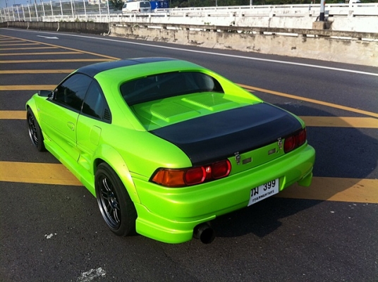 Toyota MR2 สีเขียวมุก หลังคา t-bar เครื่อง 3s turbo non air ขับใช้งานใด้ทุกวันคับ