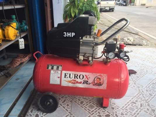 ขายปั้มลมโรตารี่50ลิตรeurox มือสองครับ
