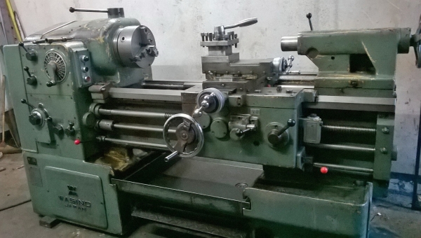 **จองแล้วครับ**เครื่องกลึงมือสองจากญี่ปุ่น WASINO LE-19J  6ฟุต เกลียวนิ้วมิล เบรคตีน พร้อมใช้งานครับ