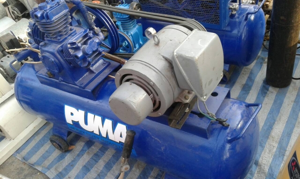 ปั้มลม 3  หัวพูมา  มอเตอร์มิสซุ 3 แรง
