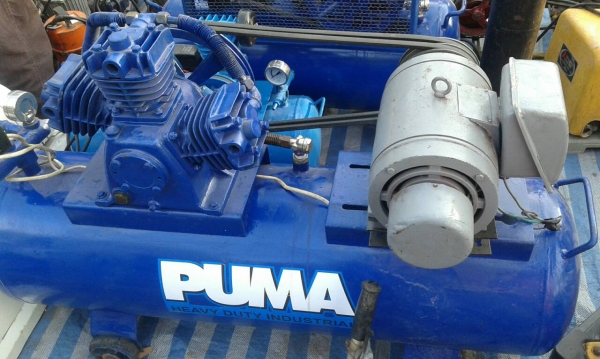 ปั้มลม 3  หัวพูมา  มอเตอร์มิสซุ 3 แรง