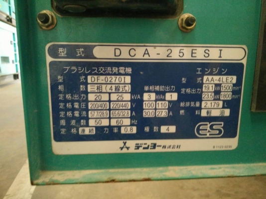 เครื่องปั่นไฟ DCA-25ESI เครื่องเก่านอก100\%