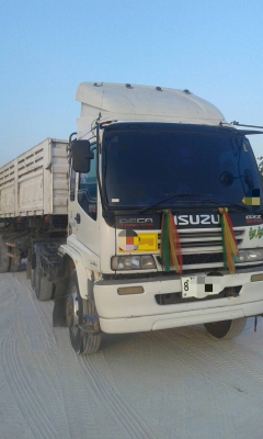 ขายสิบล้อหัวลากดั้ม2เพลาISUZU FXZ270แรงติดก๊าซNgvหางเซมิดั้มยาว8เมตร