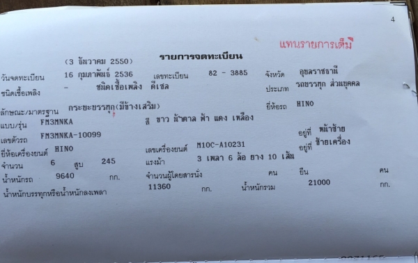 ขาย 975,000 Hino FM3M แม่ 6.3 เมตร ไม่ดั้ม ปี 36 +ลูกพนัส 6.5 เมตร ไม่ดั้ม ปี 32 เครื่อง M10C-240 แรง หัวบาง ยางดี คัสชีสวย คัชซีสวย 090-772-3710 090-772-3708 ขาย 975,000 Hino FM3M แม่ 6.3 เมตร ไม่ดั้ม ปี 36 +ลูกพนัส 6.5 เมตร ไม่ดั้ม ปี 32 เครื่อง M10C-240 แรง หัวบาง ยางดี คัสชีสวย คัชซีสวย 090-772-3710 090-772-3708