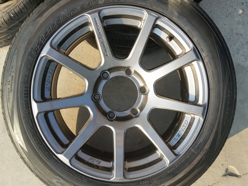 ขายล้อ LENSO RTE 17 6รูกว้าง8 ET20 ยาง215/55/17  4 ล้อ