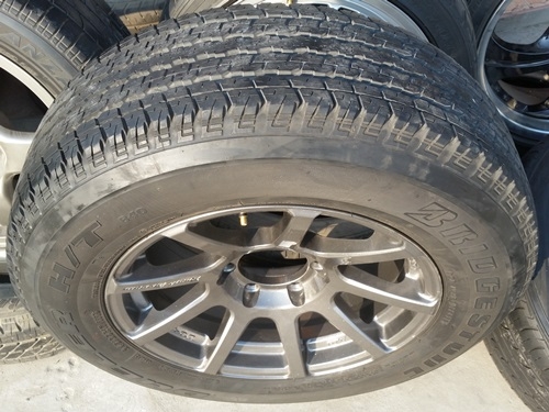 ขายล้อ LENSO RTE 17 6รูกว้าง8 ET20 ยาง245/65/17 4 ล้อ