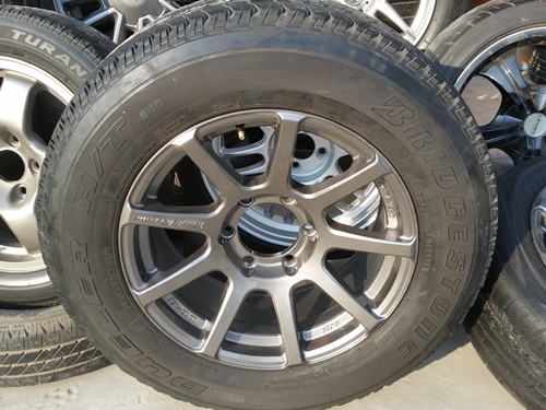 ขายล้อ LENSO RTE 17 6รูกว้าง8 ET20 ยาง245/65/17 4 ล้อ