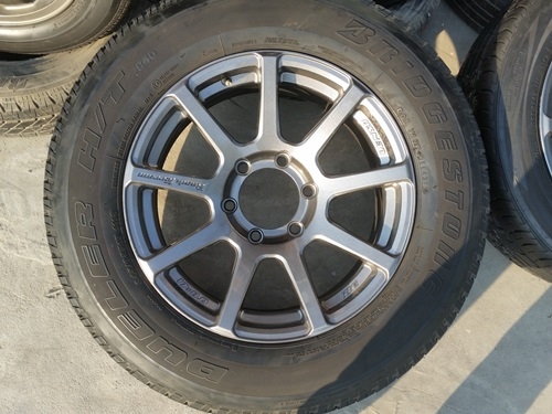 ขายล้อ LENSO RTE 17 6รูกว้าง8 ET20 ยาง245/65/17 4 ล้อ