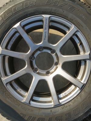 ขายล้อ LENSO RTE 17 6รูกว้าง8 ET20 ยาง245/65/17 4 ล้อ