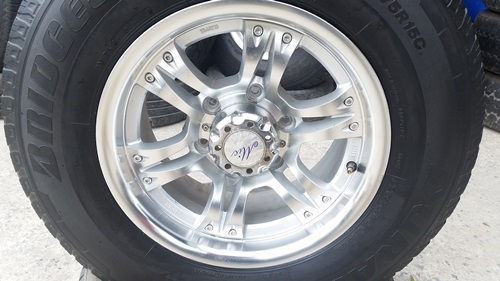 ขายล้อ MICHIKAWA 15 กว้าง7.5 ยาง 225/70/15  4  ล้อ