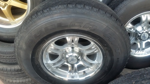 ขายล้อ MICHIKAWA 15 กว้าง7.5 ยาง 255/70/15 4 ล้อ