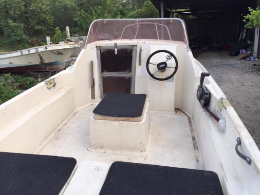 เรือตกปลา F17.เครื่องโตฮัทสุ 50 แรงหัวฉีด มีทิมไฟฟ้า