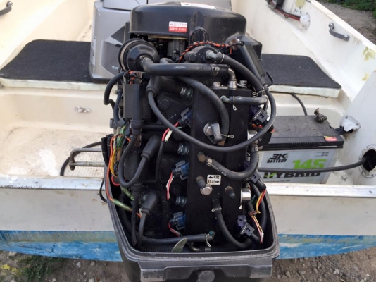 เรือตกปลา F17.เครื่องโตฮัทสุ 50 แรงหัวฉีด มีทิมไฟฟ้า