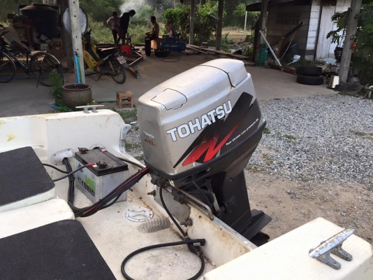 เรือตกปลา F17.เครื่องโตฮัทสุ 50 แรงหัวฉีด มีทิมไฟฟ้า