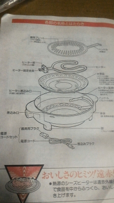 เตาไฟฟ้าแบบปิ้งย่างของใหม่  YAKI YAKI ทำกินกันเองที่บ้าน มีช่องไหลลงของน้ำมัน