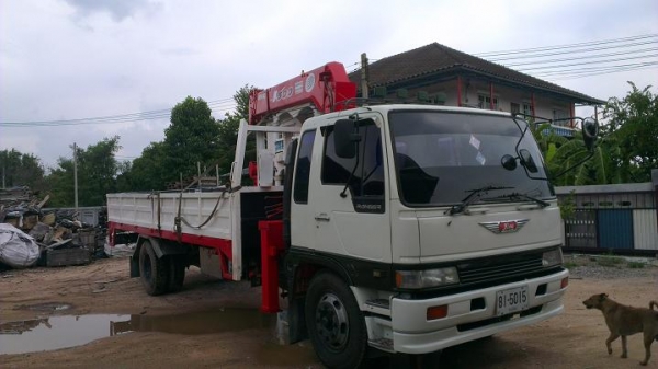 ขายรถเครน เฮี้ยบ รถห้างช่วงยาว 7เมตร เครน 5 ตัน 5ปลอก ยาว ราคา 1,300,000  ต่อรองได้