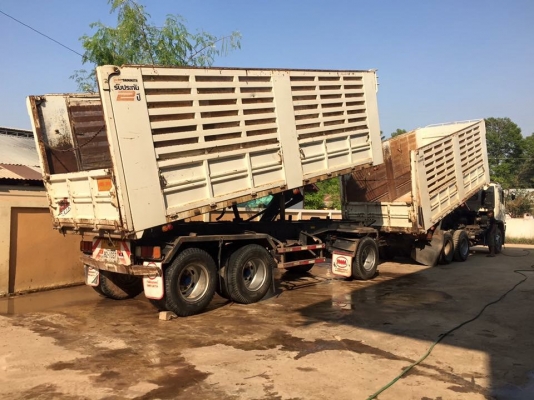 ขายรถสิบล้อHino fm1a 344ดั้มเหล็กเกษตรอู่สามมิตรพ่วงแม่ลูกปี55รถพร้อมใช้งาน