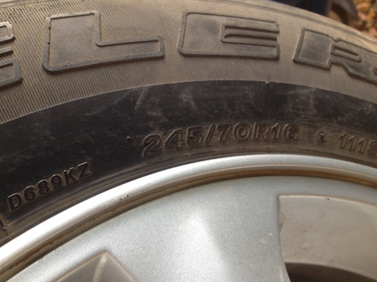 ขายล้อแม็ก ISUZU 16 พร้อมยาง 245 70 16