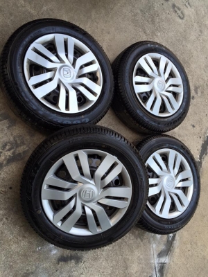 ขายล้อกระทะแจ๊สถอดป้ายแดงขอบ15 4 วง ราคา 5,800 บาท