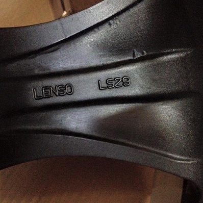 --------ขายแล้ว----------ล้อแม็กซ์ 18 นิ้ว LENSO LS29 หน้าดำขอบเงา