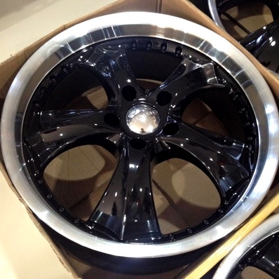 --------ขายแล้ว----------ล้อแม็กซ์ 18 นิ้ว LENSO LS29 หน้าดำขอบเงา