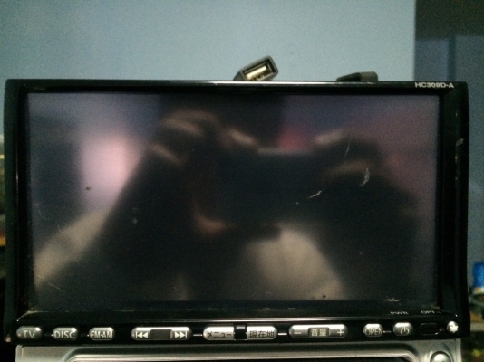 NISSANหรือCLARION HC309D-A จอ7นิ้ว จอ1ล้านกว่าสี ทัชสกรีน USB HDD49GB DVD VCD MP3 CD ปรับระดับได้ Made in Japan มือ2 ญี่ปุ่น