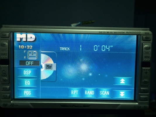 ECLIPSE AVN5502D CD MD DVD ROM จอ 6.5 นิ้ว ทัชสกรีน ปรีเอ้า3ชุด Made in Japan สภาพสวย มือ2 ญี่ปุ่น