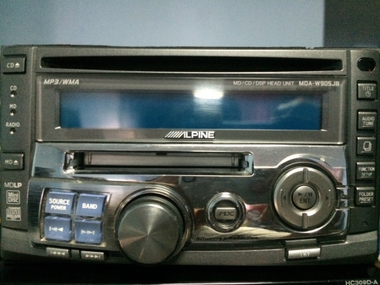 Alpine MDA-W905JB MP3-RW CD-RW MD-RW 1ปรีเอ้า คุมกล่องCDเปิดAUXได้ ลูกเล่นเยอะ มือ2 ญี่ปุ่น