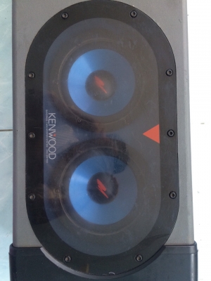 KENWOOD KSC-SW1700 ลำโพง6นิ้ว 2ดอก 160W เบสแน่น Made in Japan มือ2 ญี่ปุ่น