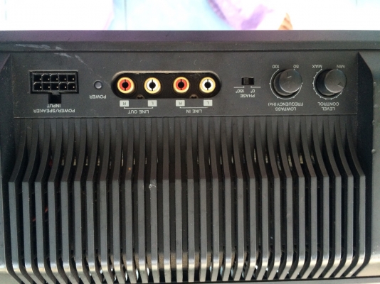 KENWOOD KSC-SW1700 ลำโพง6นิ้ว 2ดอก 160W เบสแน่น Made in Japan มือ2 ญี่ปุ่น