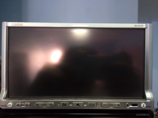 Clarion MAX670CCD จอ7นิ้ว ทัชสกรีน DVD อ่านทุกอย่าง HDD30GB MS CARD MP3 CD ปรับระดับได้ Made in Japan มือ2 ญี่ปุ่น