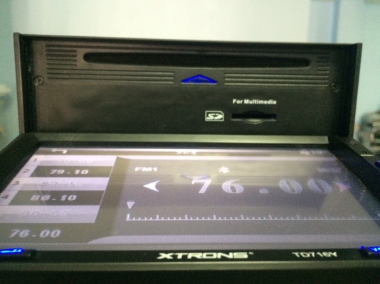 XTRONS TD716Y USB SD CARD BLUETOOTH FMเครื่องโซนประเทศได้ รับคลื่นไทยครบ Aux ปรับระดับจอได้ ปรีเอ้า2ชุด กล้องมองหลัง Vedio out Vedio in แผ่นเล่นไม่ได้ ใส่แล้วคืนแผ่นออกมา ที่เหลือทุกอย่างเล่นได้หมดครับ มือ2 ญี่ปุ่น