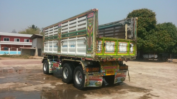 ขายลูกพ่วงดั้ม3คานแท้ปี50 ยกล้อได้ อู่ส.สมบัติ  ยางดี