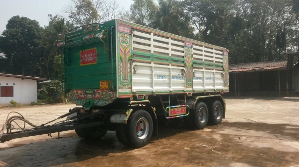 ขายลูกพ่วงดั้ม3คานแท้ปี50 ยกล้อได้ อู่ส.สมบัติ  ยางดี