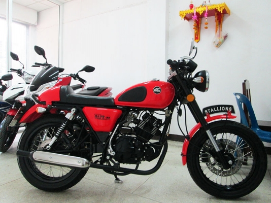 (โอนฟรี) ขาย Stallions Centaur Cafe 150 ปี 2015 ไมล์แท้ 2686 กม สภาพสวยเดิมๆ แนวคาเฟ่  สีแดง