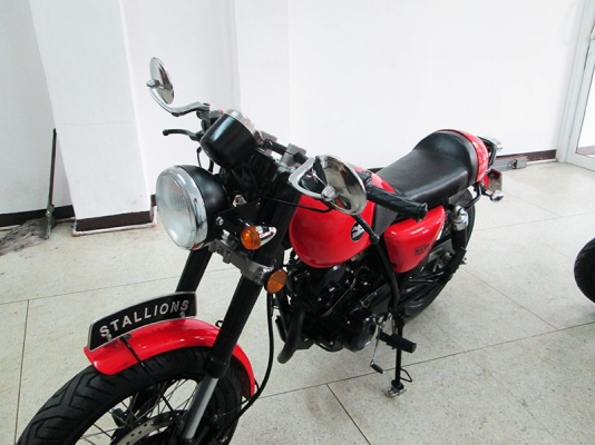 (โอนฟรี) ขาย Stallions Centaur Cafe 150 ปี 2015 ไมล์แท้ 2686 กม สภาพสวยเดิมๆ แนวคาเฟ่  สีแดง