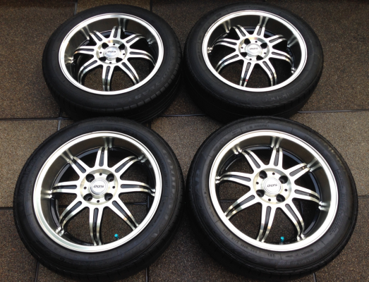 ล้อ NKB ขอบ16 สภาพสวย ไม่มีซ่อม พร้อมยาง Goodyear 185 55 16 สิ้นปี13 ดอกเต็ม ใช้กันยาว ราคาไม่แพง