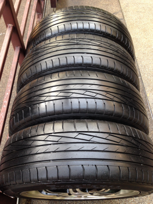 ล้อ NKB ขอบ16 สภาพสวย ไม่มีซ่อม พร้อมยาง Goodyear 185 55 16 สิ้นปี13 ดอกเต็ม ใช้กันยาว ราคาไม่แพง