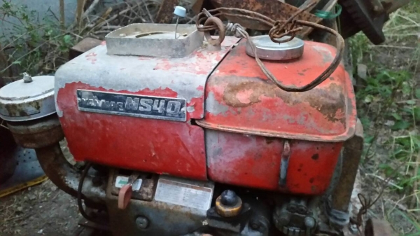 ขาย เครื่องโม่ปูน ผสมปูน ใช้เครื่อง YANMAR 4 PS ดีเชล เก่านอก