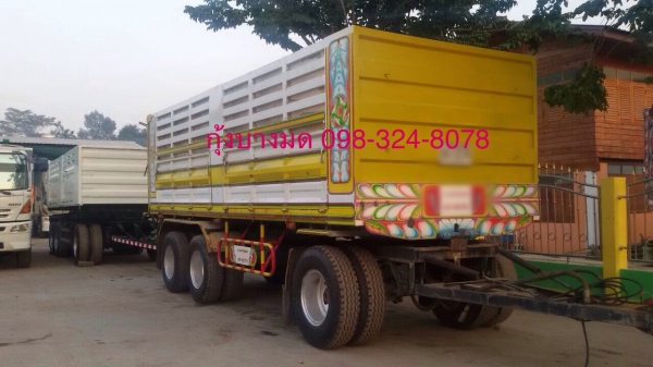 ขายลูกพ่วงดัมพ์ อู่ซีที ทรัค 3 เพลาแท้ ยาว 6.80 เมตร ปี 52 ยางเต็ม ทะเบียนพร้อม