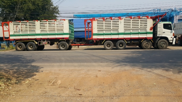 ขายรถพ่วง 24 ล้อ แม่-ลูก กระบะเหล็กคอกเกษตรดั้ม HINO 320 ปี.47 ราคา.2080000 ต่อรอง ขายรถพ่วง 24 ล้อ แม่-ลูก กระบะเหล็กคอกเกษตรดั้ม HINO 320 ปี.47 ราคา.2080000 ต่อรอง