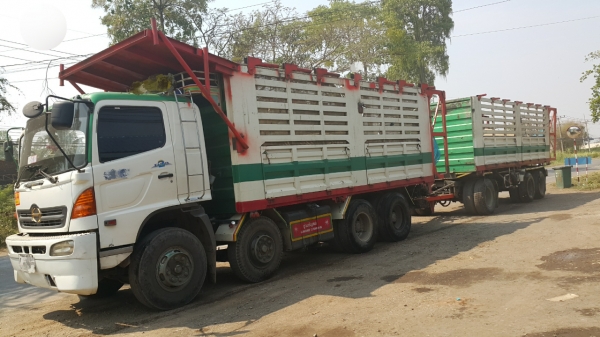 ขายรถพ่วง 24 ล้อ แม่-ลูก กระบะเหล็กคอกเกษตรดั้ม HINO 320 ปี.47 ราคา.2080000 ต่อรอง ขายรถพ่วง 24 ล้อ แม่-ลูก กระบะเหล็กคอกเกษตรดั้ม HINO 320 ปี.47 ราคา.2080000 ต่อรอง