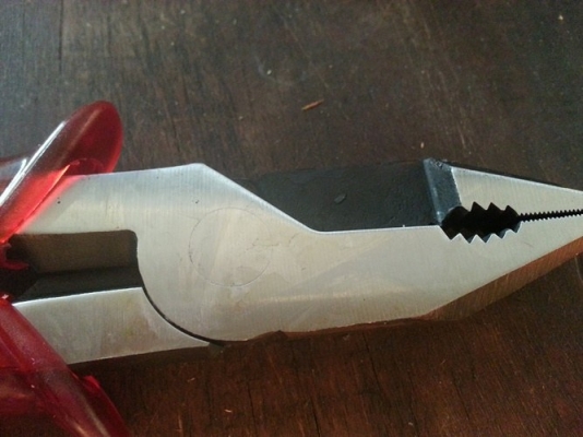 ขายคีมฟิตเยอรมัน8" FIT MADE IN W-GERMANY.รุ่นเก่าหน้าเรียบ