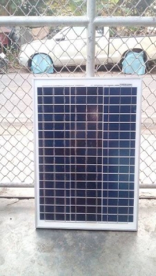 ขายแผงโซล่าเซลล์18โวลล์40วัตร2.4แอมป์