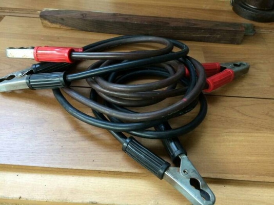 ขายสายไฟไว้พ่วงชาตแบ็ตเตอรี่รถยนต์งานเก่าสภาพดี