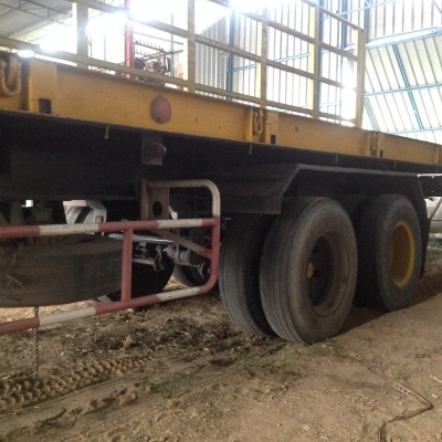 ขายหางพ่วงพื้นเรียบ 2เพลา อู่ Panus ขายหางพ่วงพื้นเรียบ 2เพลา อู่ Panus