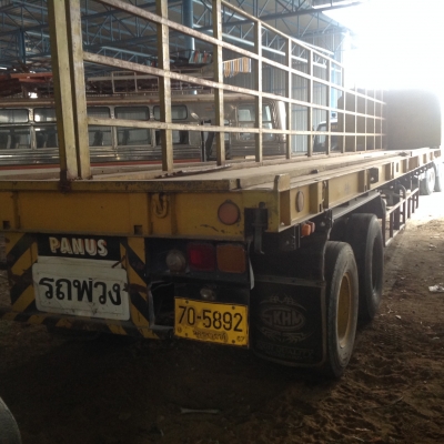 ขายหางพ่วงพื้นเรียบ 2เพลา อู่ Panus ขายหางพ่วงพื้นเรียบ 2เพลา อู่ Panus